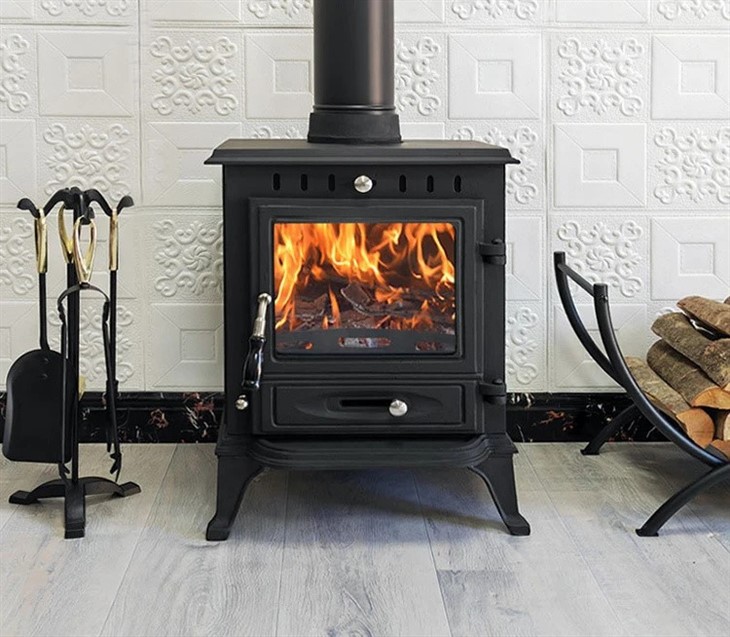 Lounge Table Cast Iron Fireplace
