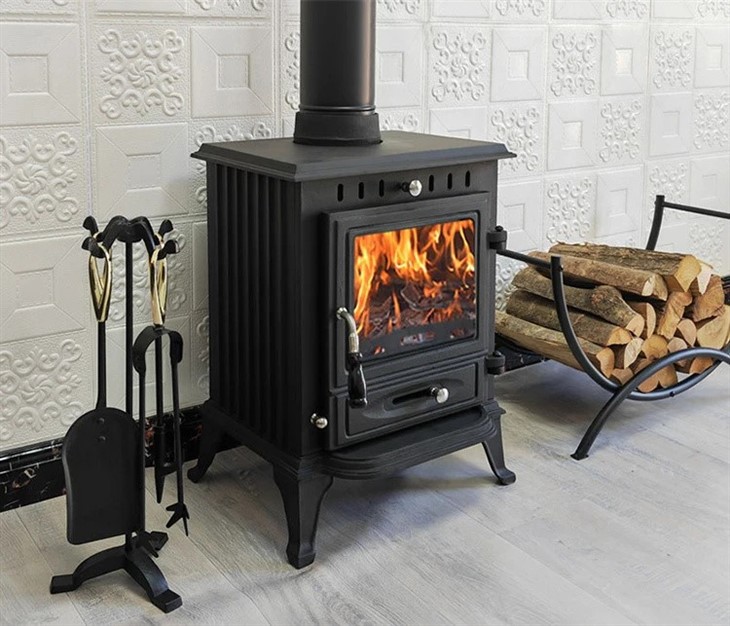 Lounge Table Cast Iron Fireplace
