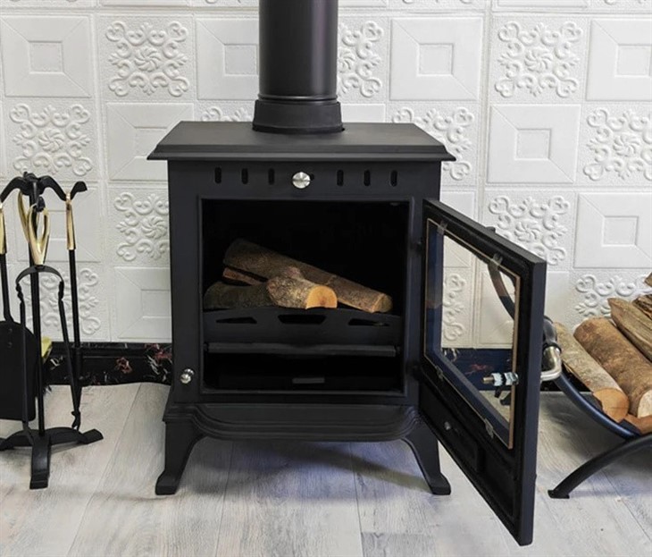 Lounge Table Cast Iron Fireplace